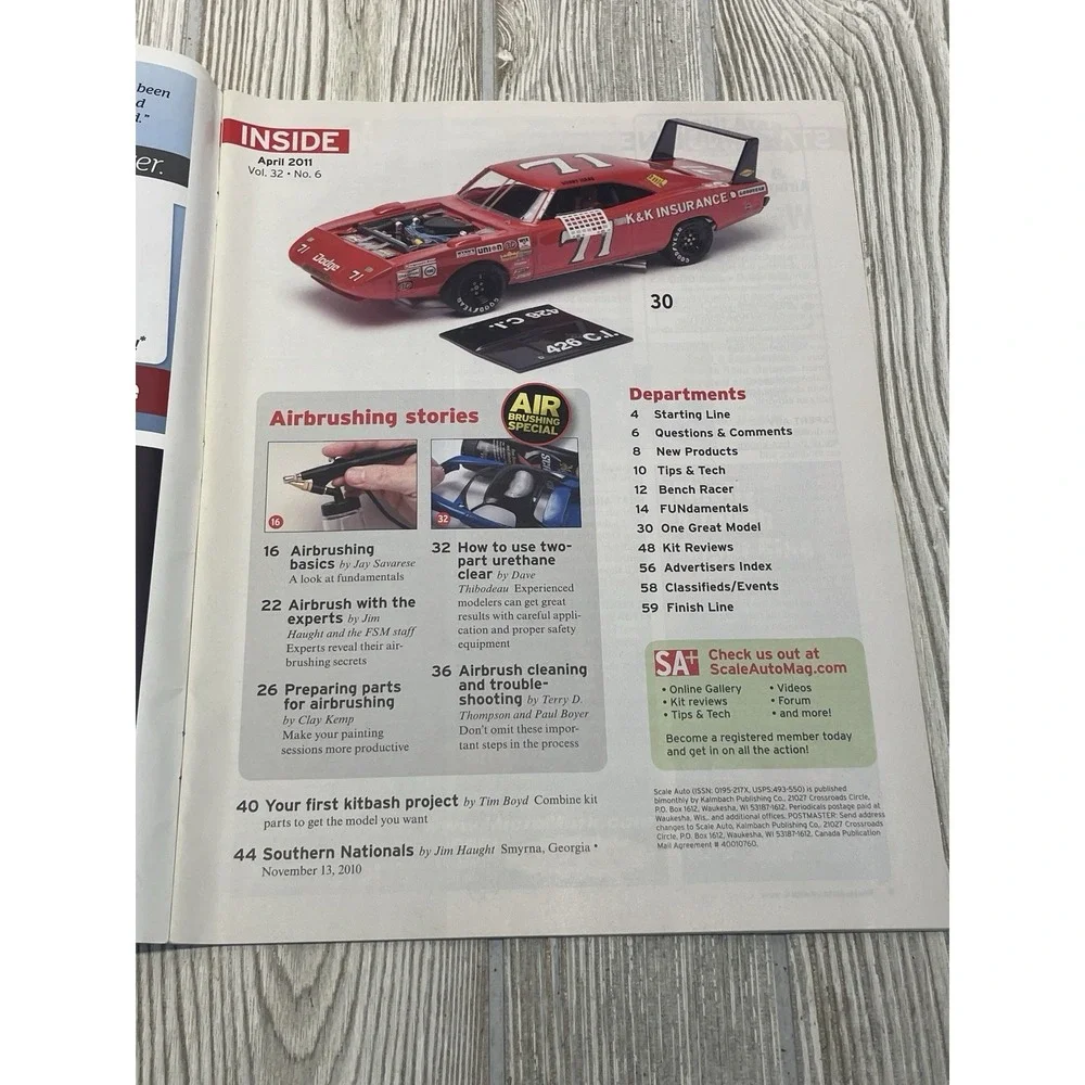 Scale Auto Magazine April 2011 Model Car Enthusiast Airbrushing Special
